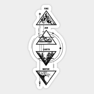 Four elements of life Sticker